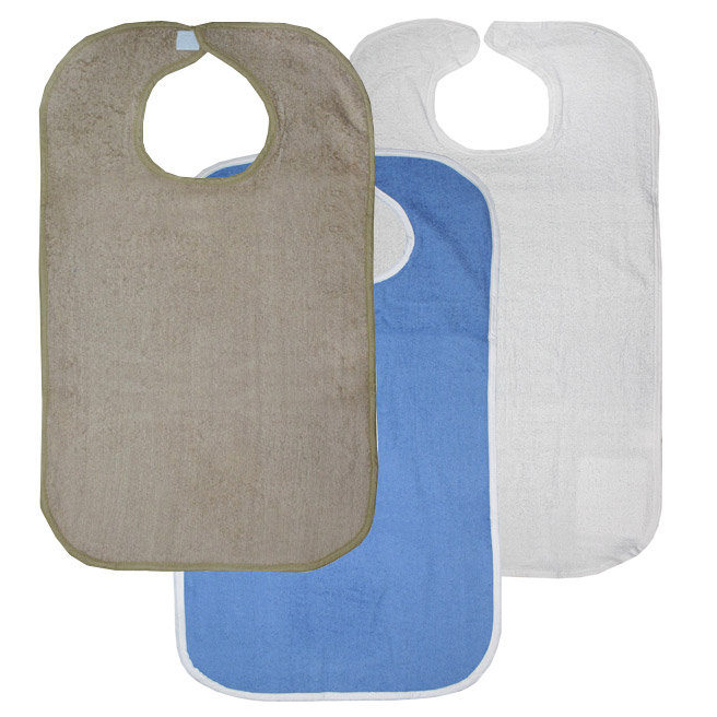 Adult Terry Bib With or Without Crumb Catcher