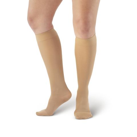 AW Style 211 Microfiber Opaque Closed Toe Knee Highs - 20-30 mmHg AW Style 211 Microfiber Opaque Closed Toe Knee Highs - 20-30 mmHg