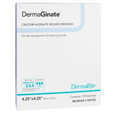 DermaRite DermaGinate Calcium Alginate Wound Dressing and Rope