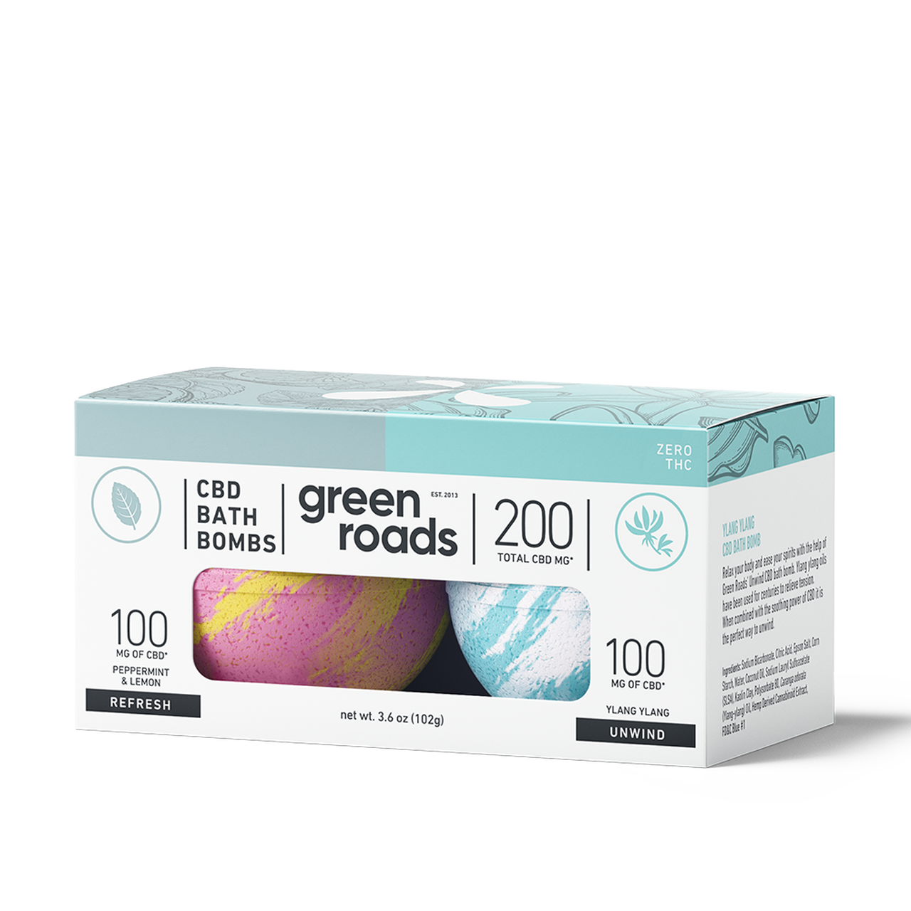 Green Roads CBD-CBD BATH BOMB DUO - REFRESH & UNWIND - 200MG
