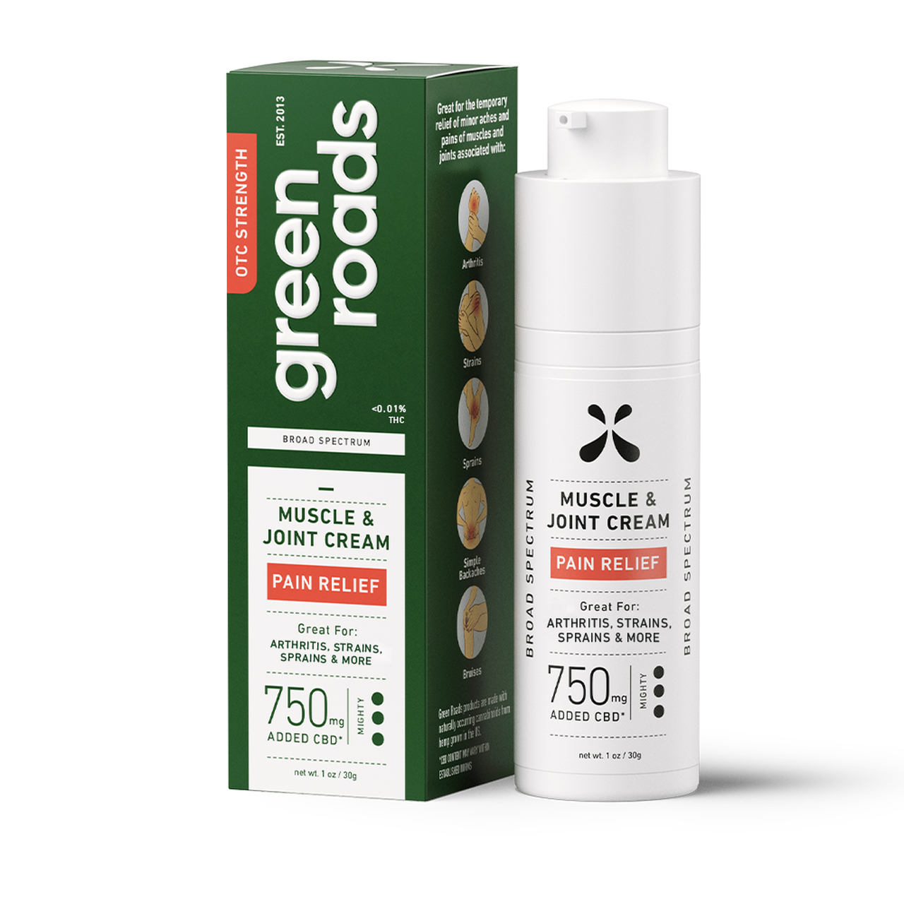 Green Roads CBD-PAIN RELIEF CREAM - 750MG
