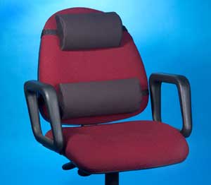 Half Lumbar Roll, Black Twill Half Lumbar Roll, Black Twill