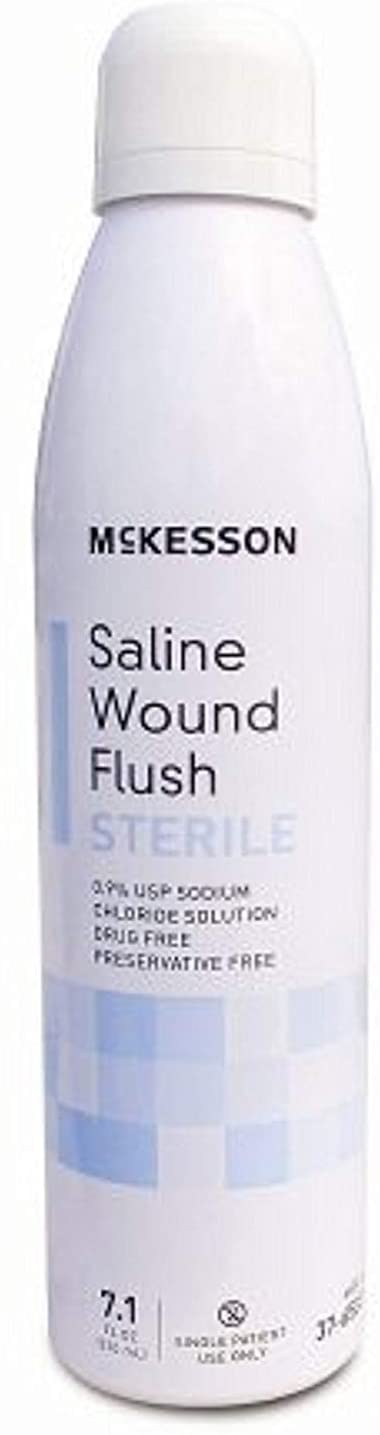 McKesson - Saline Wound Flush McKesson 7.1 oz. Can Sterile