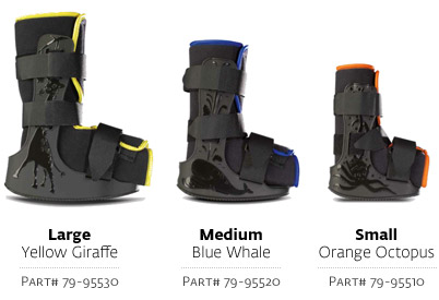 MINITRAX Pediatric walker boots, multiple sizes