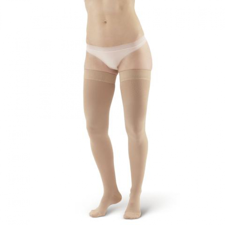 AW Style 315 Medical Support Closed Toe Thigh Highs w/Sili Dot Band - 30-40 mmHg