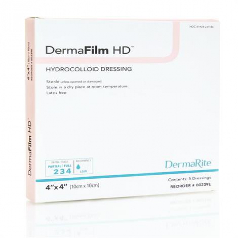 DermaRite DermaFilm Hydrocolloid Wound Dressing Many Sizes