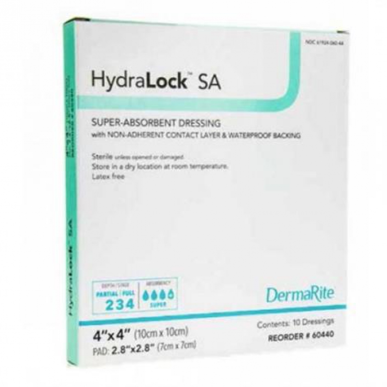 DermaRite HydraLock SA Polymer Super Absorbent Dressing