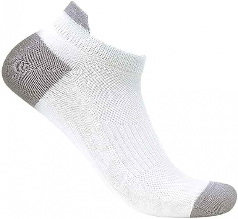 Diabetic Sock, White and Black, Crew and Ankle