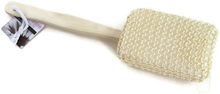 Exfoliating Backwasher With Wooden Handle