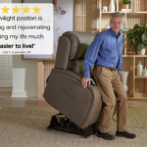 Ez Sleeper Lift Chair with Twilight