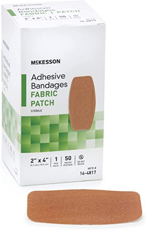 Flexible Fabric Adhesive Bandages Features Multiple Sizes
