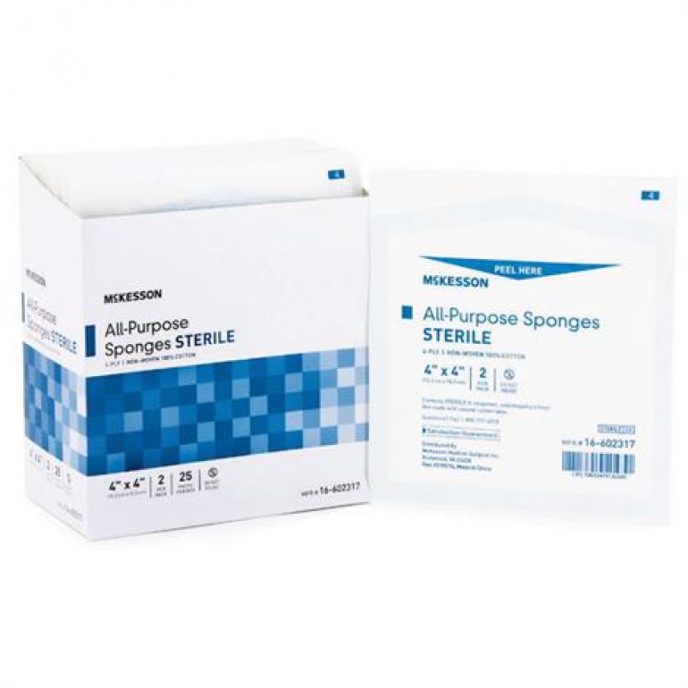 Gauze, All-Purpose Sterile Cotton Gauze Sponges 4x4,3x3,2x2