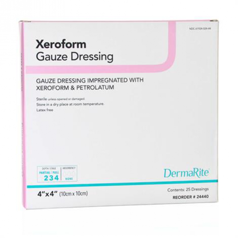 Gauze, Dermarite Xeroform Gauze Wound Dressing
