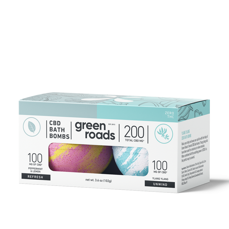Green Roads CBD-CBD BATH BOMB DUO - REFRESH & UNWIND - 200MG