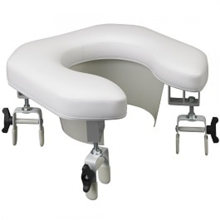 Lumex Height Adjustable Padded Raised Toilet Seat Riser