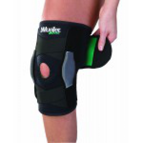 Mueller Hinged Wraparound Knee Brace, Black