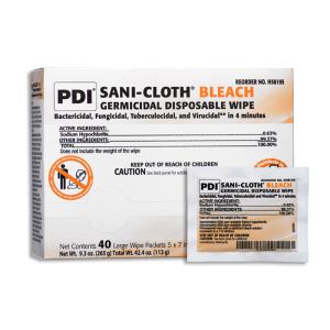 SANI-CLOTH BLEACH GERMICIDAL DISPOSABLE WIPE #H58195 SANI-CLOTH® BLEACH GERMICIDAL DISPOSABLE WIPE #H58195
