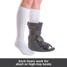 Stretch Sock for Walking Boots and Leg-Ankle Supports
