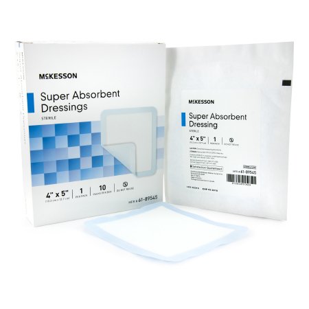 Super Absorbent Dressing McKesson Polyethylene
