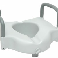 raised toilet seat with lock