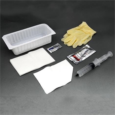 Tray, Foley Insertion Tray With 10cc and 30cc Pre-filled Syringe Tray, Foley Insertion Tray With 10cc and 30cc Pre-filled Syringe